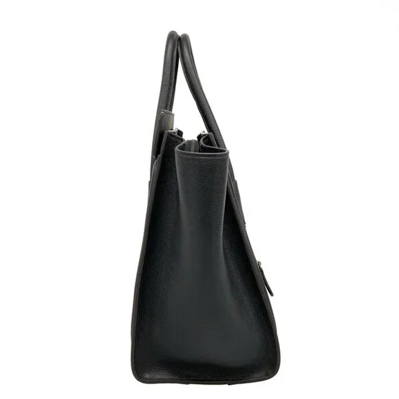 CELINE Luggage Mini Shopper Black Drummed Calf - Handbag - Picture 6 of 15